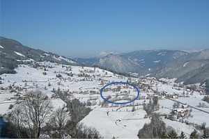 Lage Café-Hotel Perner, zentral in Rohrmoos/Schladming